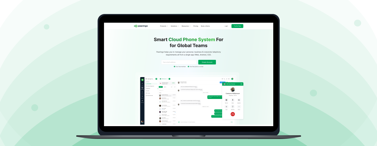 End-to-end technology architecture diagram of the Peeringo platform